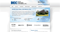 Desktop Screenshot of dixieelectriccontrols.com